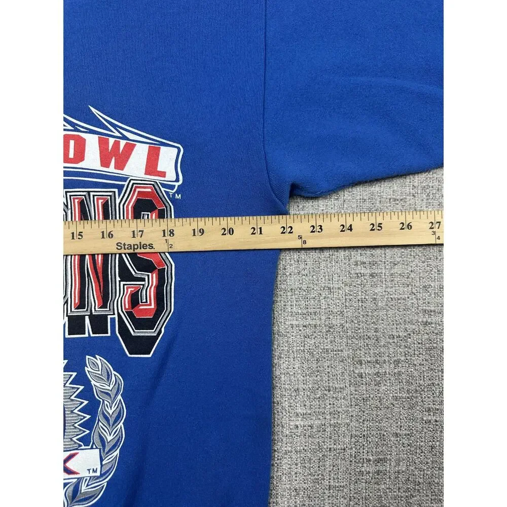 Vintage New York Giants Sweatshirt Mens Large NFL Football Super Bowl XXV Logo 7